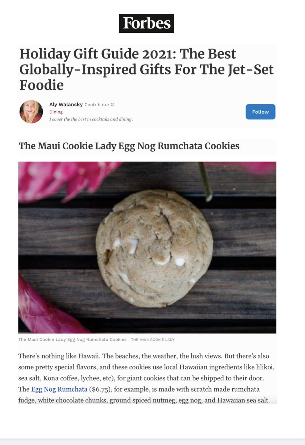 Egg Nog Rumchata| the Official Selection of the FORBES 2021 Gift Guide