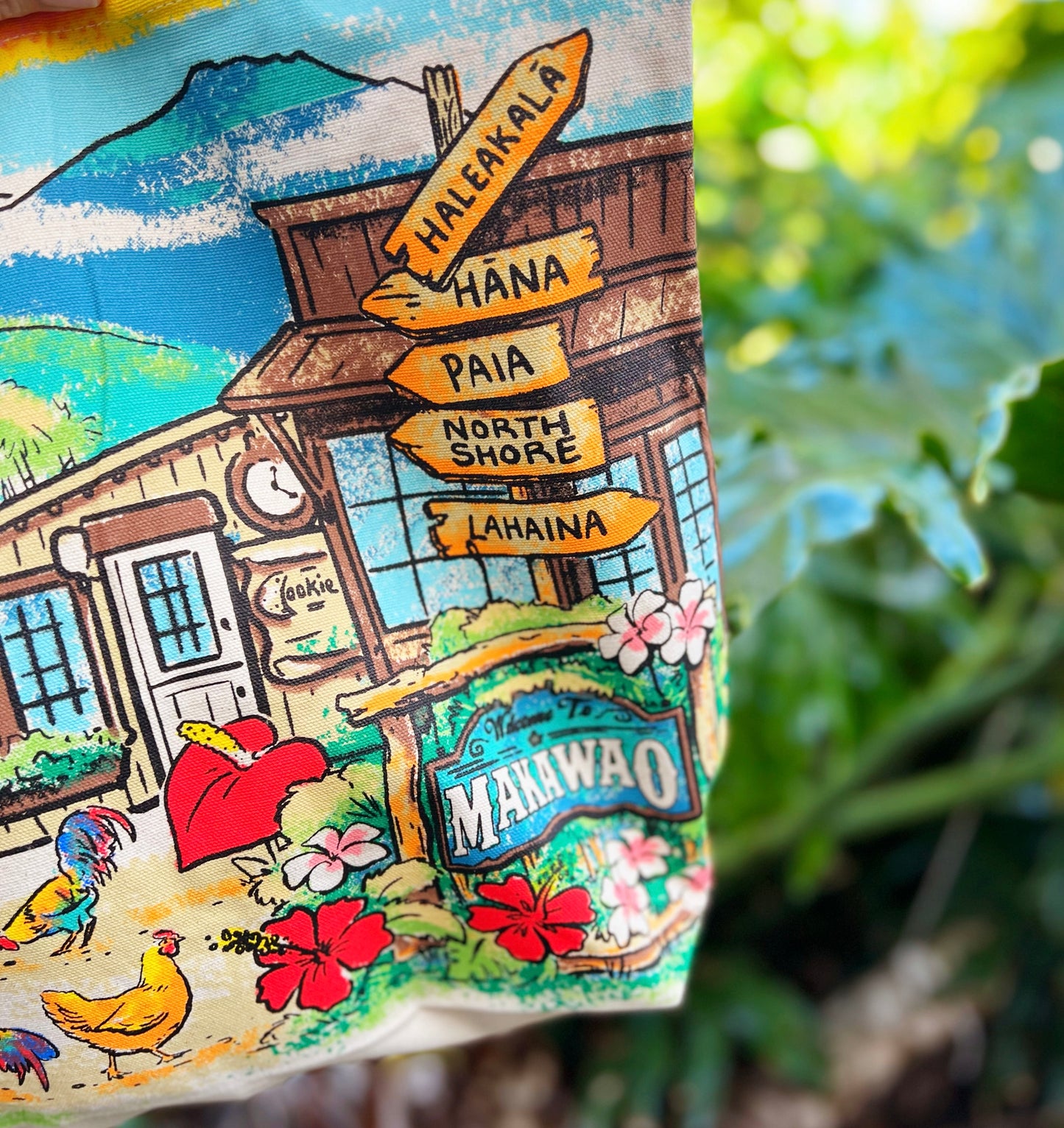 Makawao Town-The Maui Cookie Lady- Custom Recyclable Shopping Bag