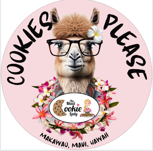 Sticker "Cookies Please" Hula Alpaca