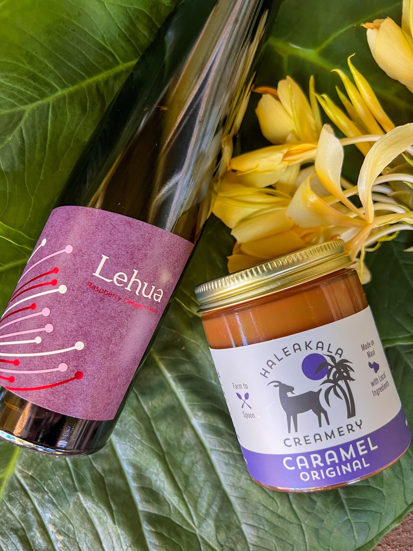 When Brownie Met Lehua showcasing Lehua Raspberry Dessert Wine from MauiWine