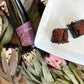 When Brownie Met Lehua showcasing Lehua Raspberry Dessert Wine from MauiWine