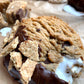 Smore-ish -PB Salted Marshmallow Fluff Stuffed Peanut Butter Dipped Cookie w Graham Crackers (Limited Supply)