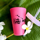 Silipint 16oz pink Tumbler with Straw